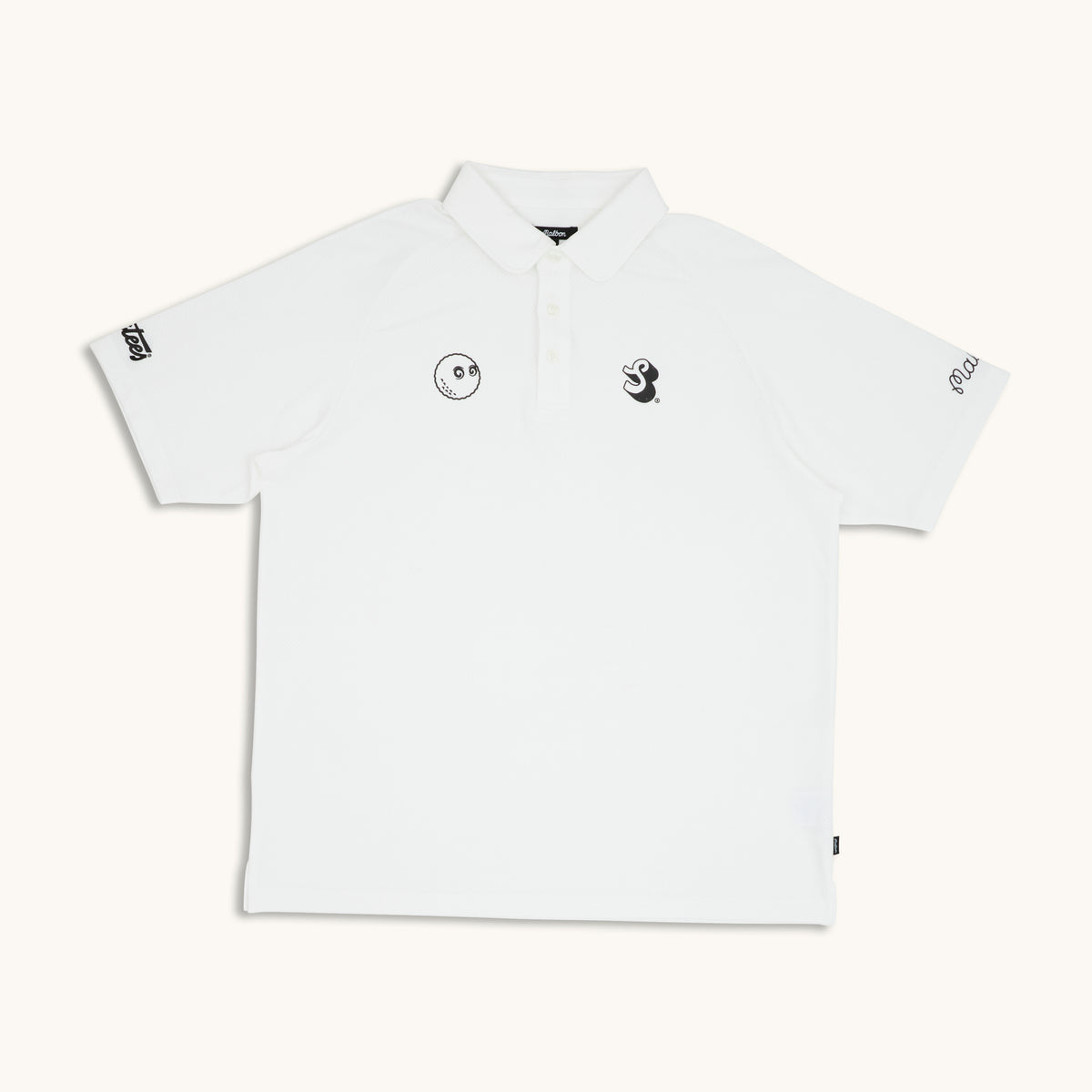 Malbon Evergreen Raglan Mesh Polo - White – SHORTEES GOLF