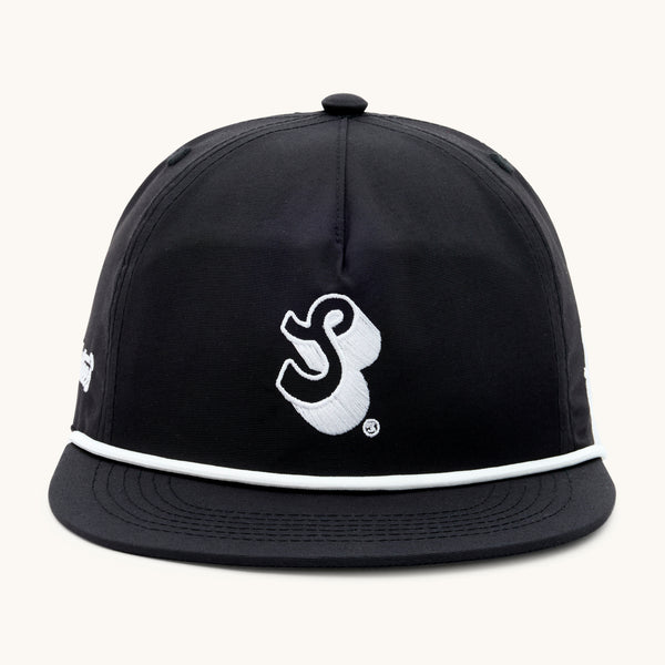 Malbon Evergreen Nylon Rope Hat - Black – SHORTEES GOLF