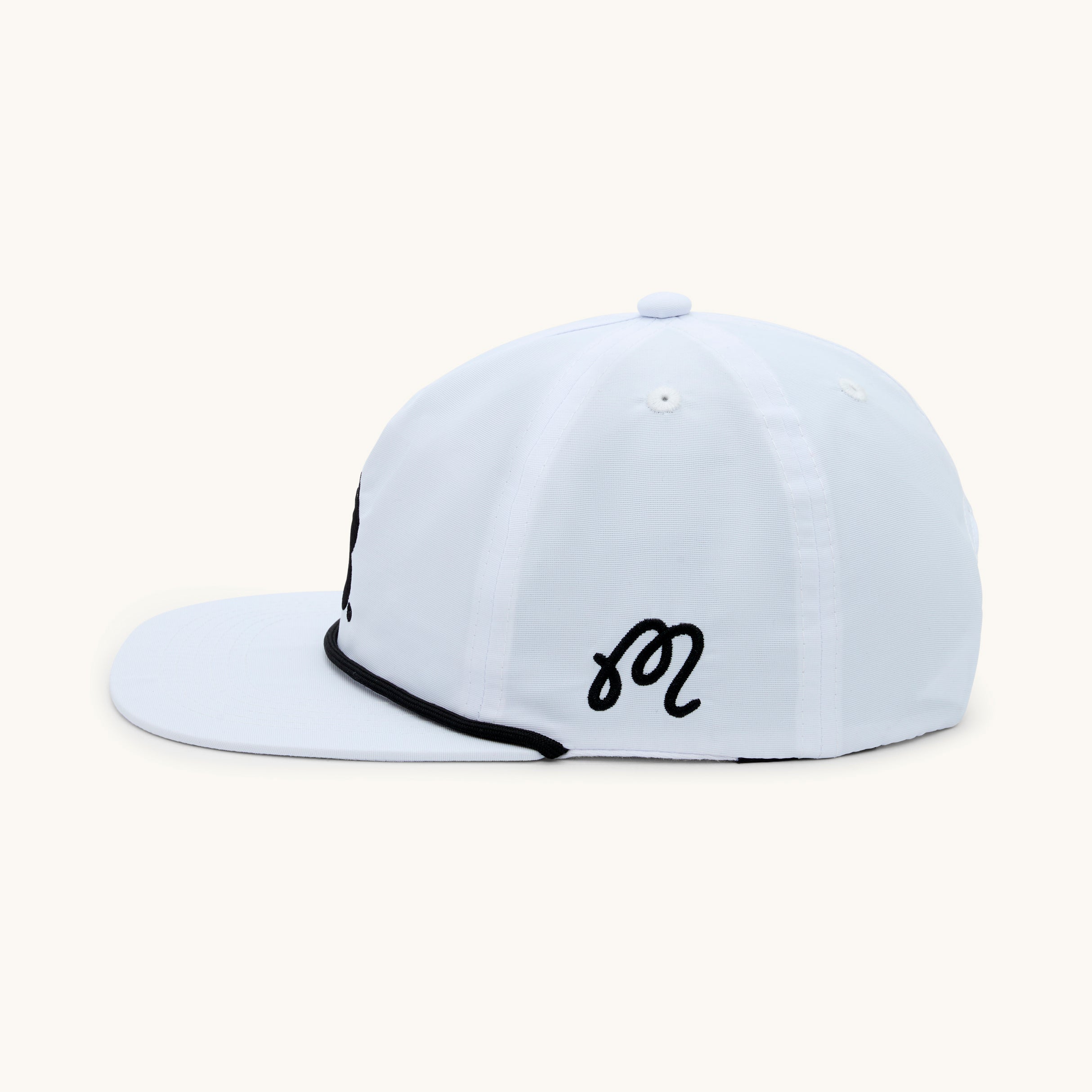 Malbon Evergreen Nylon Rope Hat - White – SHORTEES GOLF